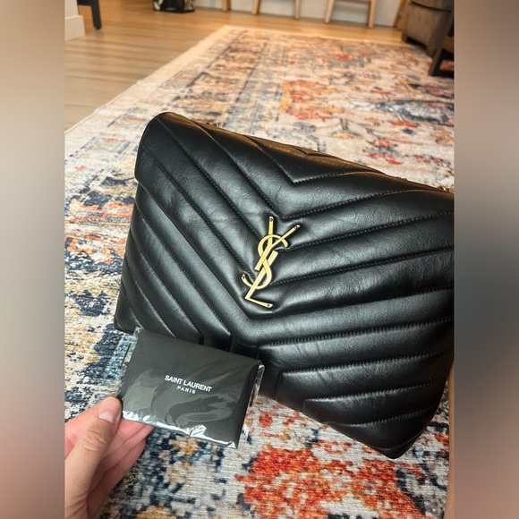 Saint Laurent Medium Loulou Matelassé Leather Shoulder Bag AUTHENTIC - Picture 7 of 16